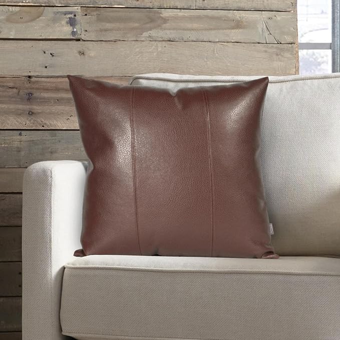 Howard Elliott Fluffy Square Throw Pillow, Premium Stuffer Decorative Comfortable Sleeper Cushion, Soft Square Pillow Insert for Bedroom, Couch & Sofa, 20 x 20 Inch, Avanti Pecan