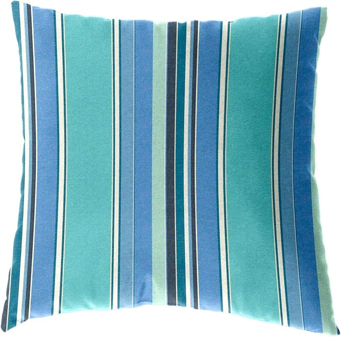 Cushion Source 17" x 17" Sunbrella Throw Pillow, Indoor/Outdoor Decorative Pillow, Fade and Water Resistant, Sunbrella Dolce Oasis
