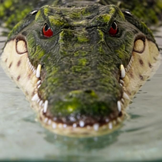 Pond Floating Alligator Head Decoy, Pools Float Fake Gator Head Duck Detterent Crocodile Head Decoy for Koi Garden Yard Decoration Swimming Pool Animal Protector