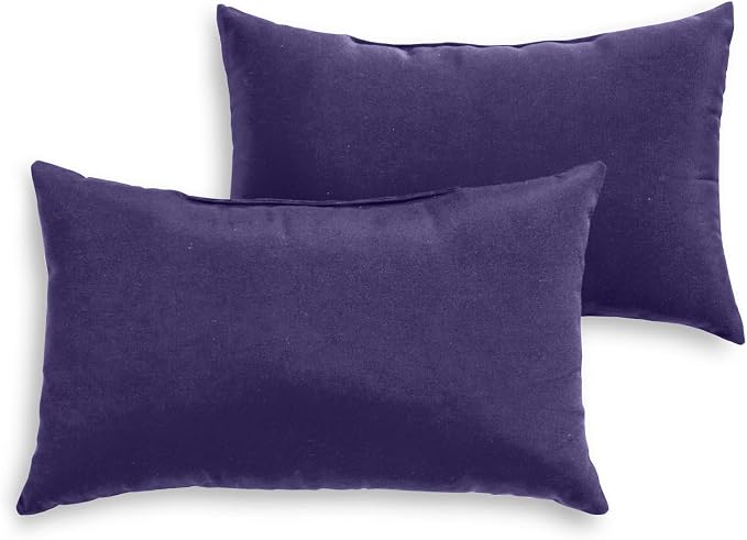 South Pine Porch Outdoor 19x12-inch Rectangle Accent Pillow (Set of 2), Navy