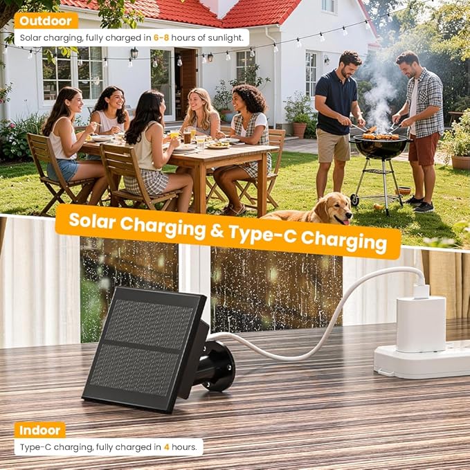 50FT Solar String Lights Outdoor Waterproof IP65 with USB-Charging , Solar Powered LED Patio Lights with 25+2 Shatterproof ST38 Edison Bulbs, Hanging Lights for Outside Backyard Garden Bistro Gazebo