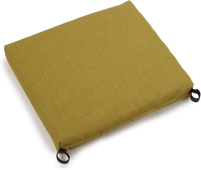 Blazing Needles Outdoor Chair Cushion, 20" x 19", Avocado 1 Count
