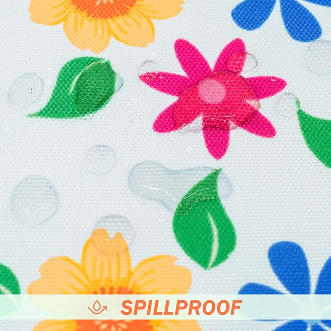 Eternal Beauty 20" x 12" Set of 2 Outdoor Pillow Covers Decorative Pillow Covers for Fall Couch Pillows (Yellow-Blue Flower, 20" x 12" (Pack of 2))