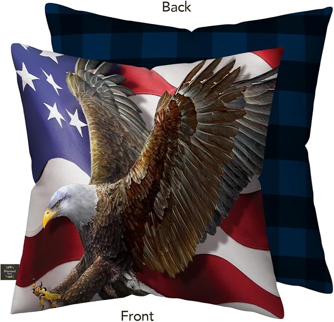 Briarwood Lane Everday Indoor/Outdoor Pillow 17x17 American Freedom Eagle for Everday Pillow