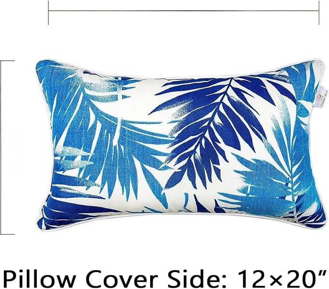 JMGBird Outdoor Pillows Waterproof Outdoor Throw Pillows with Inserts