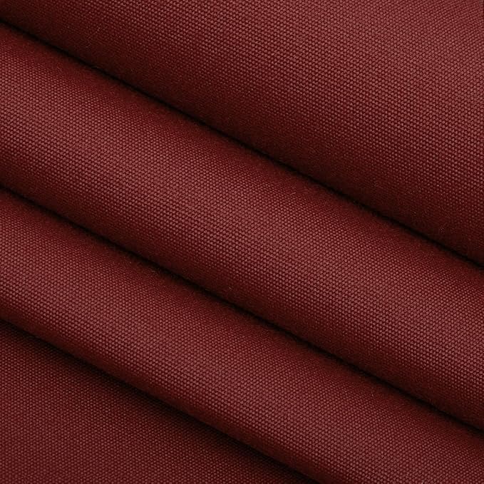 RSH DECOR Sunbrella 26" x 16" Lumbar Throw Pillows Set of 4 | Water and Fade-Resistant Performance Fabric | Outdoor Pillow Covers with Down-Alternative Inserts | Made in USA (Canvas Burgundy)
