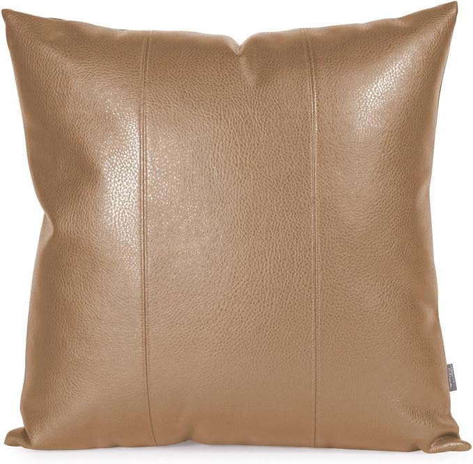 Howard Elliott Collection Fluffy Square Throw Pillow, Premium Stuffer Decorative Comfortable Sleeper Cushion, Soft Square Pillow Insert for Bedroom, Couch & Sofa, 20 x 20 Inch, Avanti Bronze