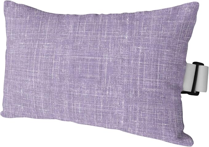 Outdoor Lumbar Pillow Set of 1, Purple Waterproof Beach Headrest Pillow with Inserts, Farmhouse Vintage Purple Solid Color Modern Recliner Throw Pillows for Patio Furniture, 11 x 16