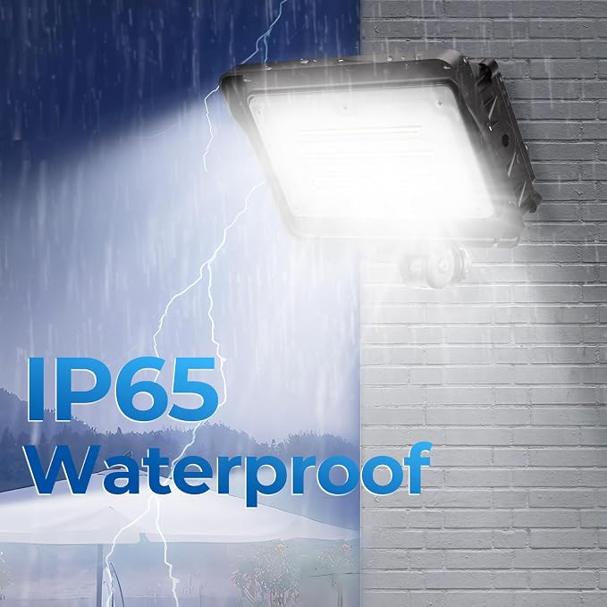 CINOTON 50W 7000LM LED Flood Lights Outdoor, 5000K, ETL Listed, 1 Pack | IP65 Waterproof Exterior Security Wall Pack with 180°Knuckle, 100-277V Outside Aluminum Fixture for Garage Garden Landscape