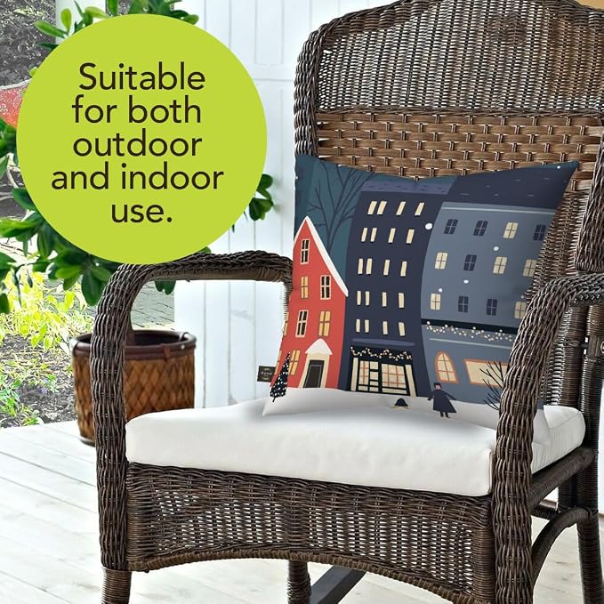Briarwood Lane Winter Indoor/Outdoor Pillow 17x17 Snow Day for Winter Pillow