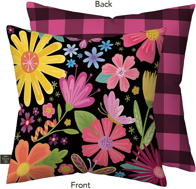 Briarwood Lane Spring Indoor/Outdoor Pillow 17x17 Spring Fling for Spring Pillow