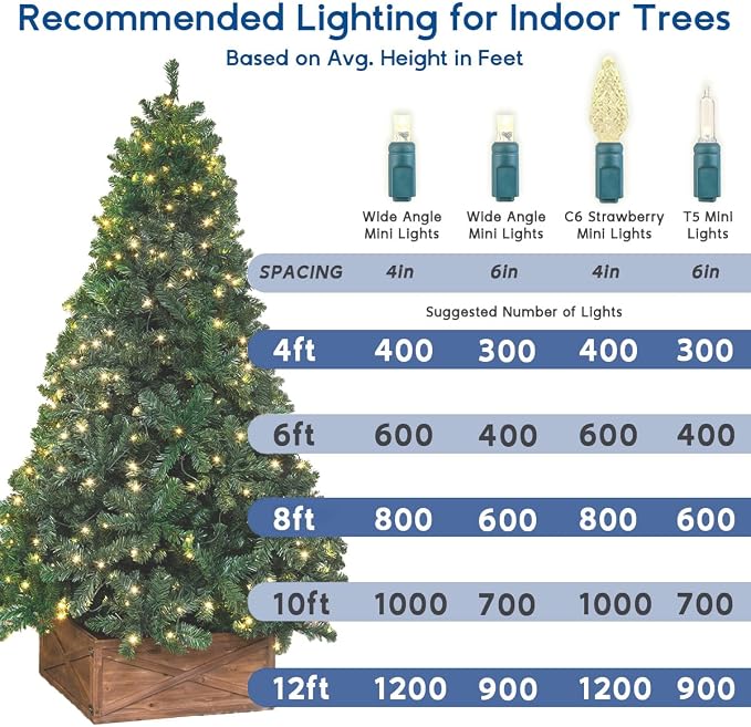 Novelty Lights 34ft 100 LED Multicolor Christmas String Lights, Brown Wire