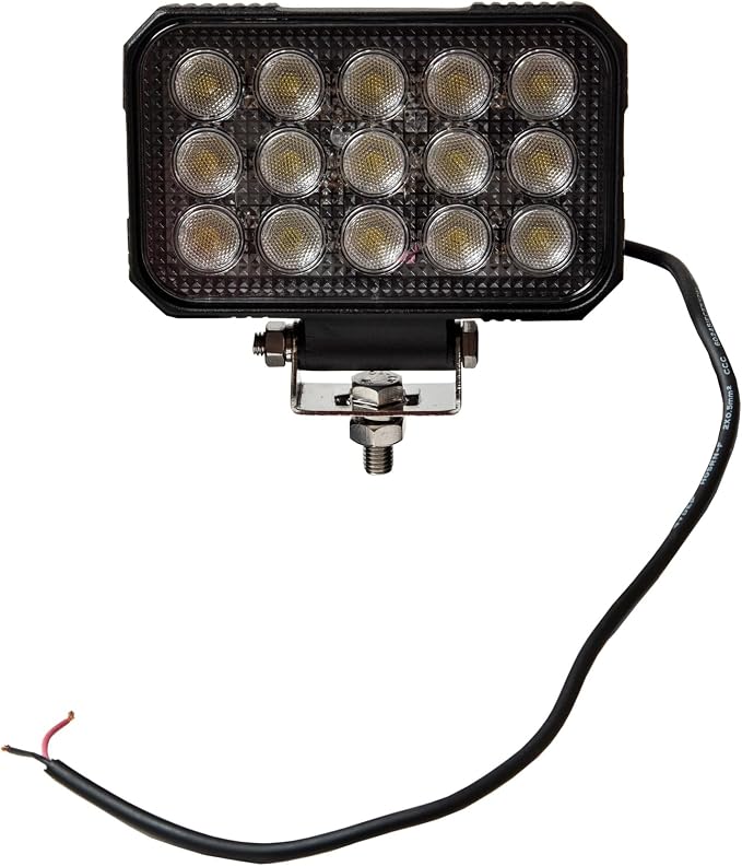 Buyers Products 1492196 Ultra Bright 6 Inch Wide Rectangular LED Flood Light, 9000 Lumens, Fog Light, Light Bar for ATV, UTV, Work Trucks and Trailers, Utility Truck, Off Road, Clear