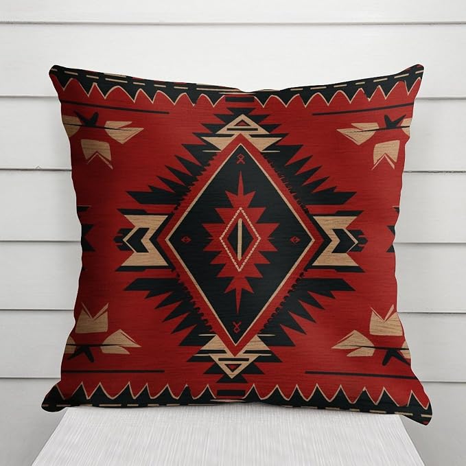 Cheyan Waterproof Farmhouse Throw Pillow Cover with Zipper Textile Pattern Pillow Cases Cushion Cover for Patio Outdoor Furniture Tent Garden Home Decorations 20x20in, Style, 28wbbfyutvmp