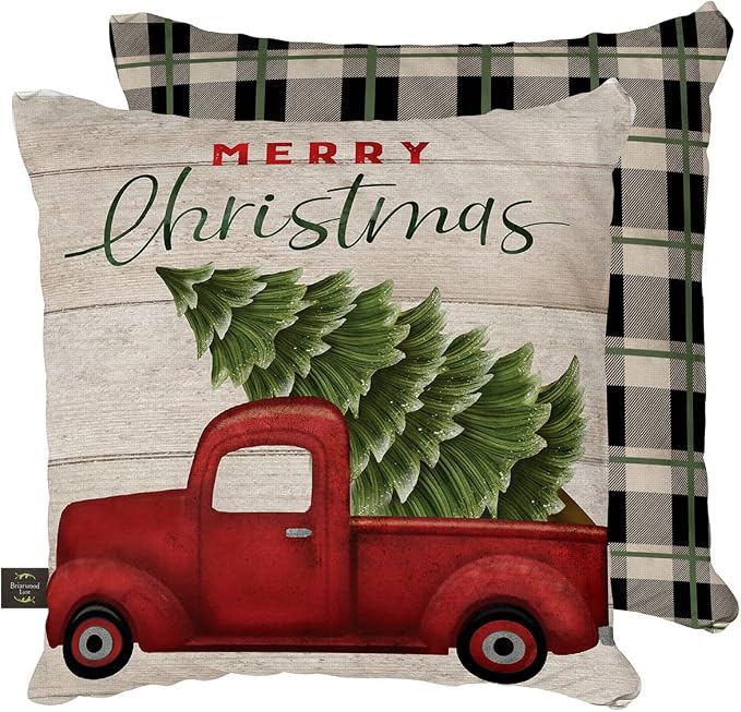 Briarwood Lane Indoor/Outdoor Pillow 17x17 Merry Christmas Pickup for Christmas Pillow