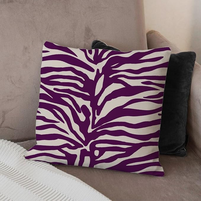 Blue Tiger Print Pillow Cover Animal Tiger Print Pillowcase 18x18 INAbstract Accent Decorative Cushion Cases Home Decor for Couch Tent Park
