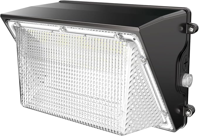 HYPERLITE LED Wall Pack Light: 150W Security Wall Lights with Dusk-to-Dawn Photocell - 5000K 120V LED Wall Lights for Paito Yard Shop Warehouse Barn Factory UL Listed