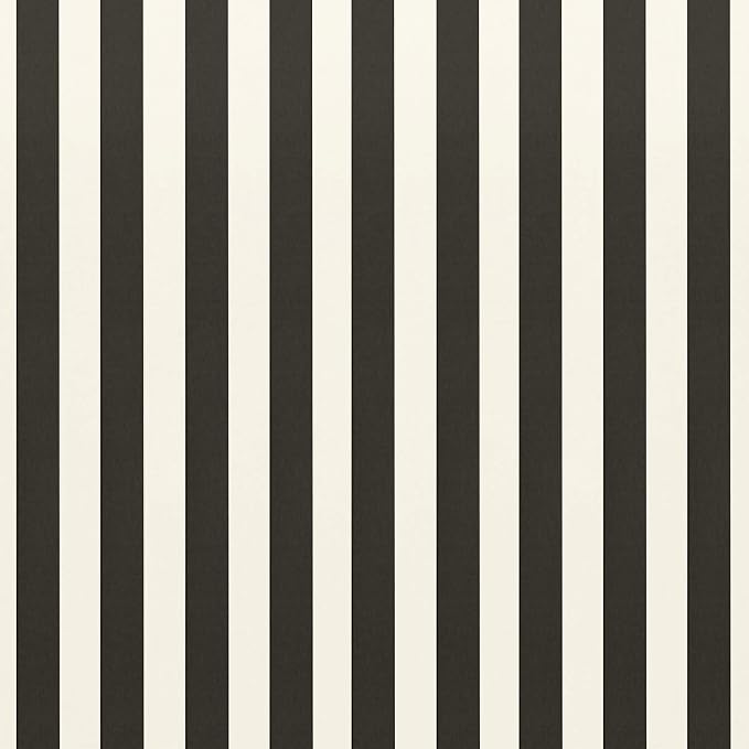 RSH DECOR Set of 4 Square and Lumbar Accent Pillows | Indoor/Outdoor All Weather Polyester Fabric | Reversible | 17"x 17"& 20" x 12" | Black + Black & White Stripe