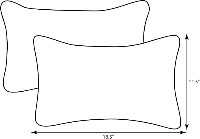 Pillow Perfect Paisley Indoor/Outdoor Accent Throw Pillow, Plush Fill, Weather, and Fade Resistant, Lumbar - 11.5" x 18.5" , Blue/Multi Ummi, 2 Count