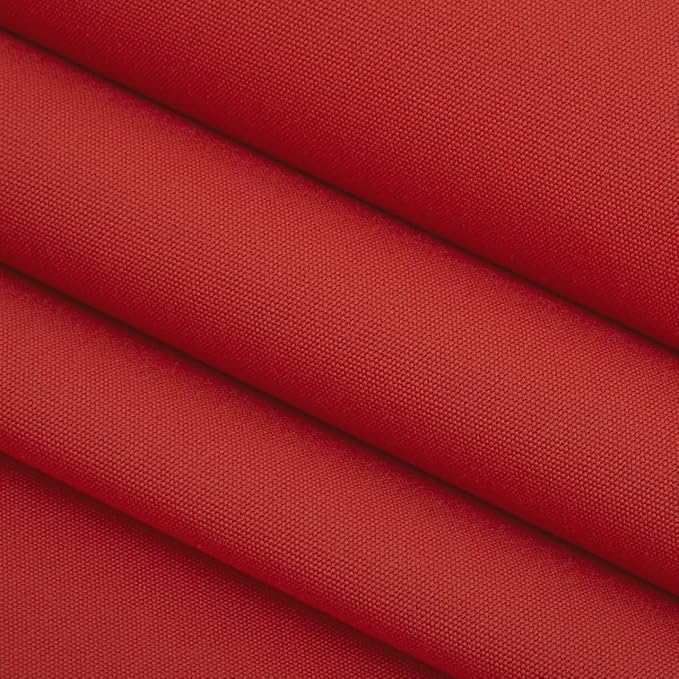 RSH Décor Sunbrella Neck Roll Pillows – Set of 2 | 20” x 6” | Outdoor Bolster for Patio, Deck, Porch, or Poolside Furniture | Water & Fade-Resistant | Canvas Jockey Solid Red