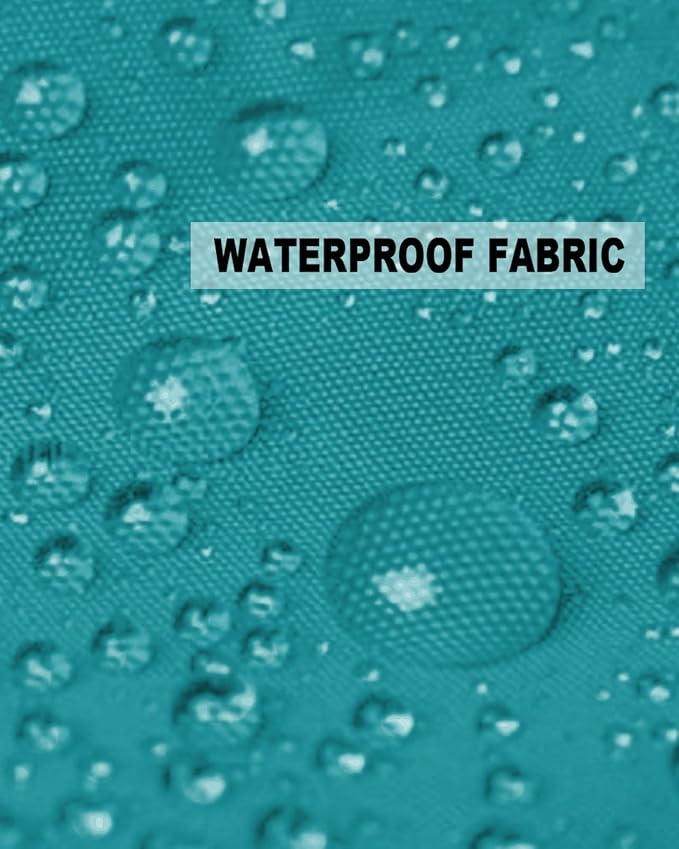 Outdoor Waterproof Pillow Covers for Patio Furniture Teal Blue Decorative Throw Pillow Cover Solid Color Pillowcases Set of 2 Cushion Case for Sofa Couch Chair Home Decor 24x24 inch x 2pcs