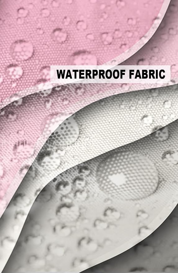 Outdoor Waterproof Pillow Covers for Patio Furniture Pink Modern Geometric Decorative Throw Pillow Cover Abstract Beach Pillowcases Set of 2 Cushion Case for Sofa Couch Chair Home Decor 20 x 12 Inches