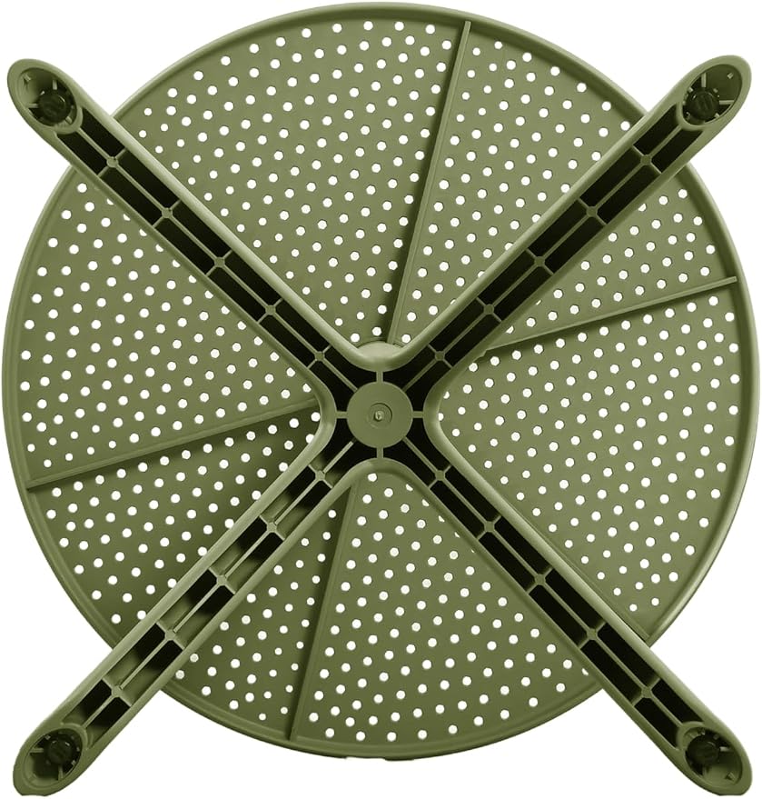 Christopher Knight Home Elshore Patio Bistro Table, Outdoor Plastic Round Table with Pedestal Base, Compact Bistro Table for Garden/Balcony/Poolside, Modern Coffee Table, Accent Table, Sage Green
