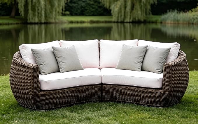 18" x 18" Throw Pillows, Outdoor Waterproof Pillows with Inserts, Square Decorative Pillows for Patio Furniture Garden Couch Sofa Home(Light Gray, Set of 4)