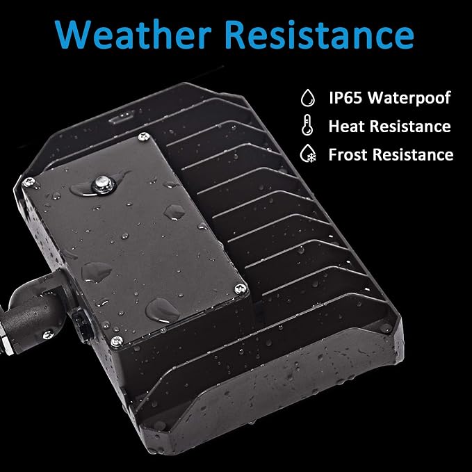 30W LED Flood Light with Knuckle, Outdoor Dusk to Dawn Light 5000K | with Photocell Aluminum 4,050lm(200W Equivalent) IP65 Waterproof AC100-277V for Wall Mount Garden Landscape ETL Listed