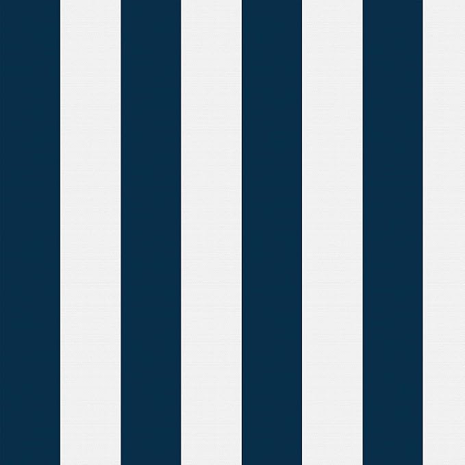 LVTXIII Outdoor Throw Pillow Covers Set of 2, Patio Waterproof Pillow Cases Fade Resistant Accent Pillow Covers for Home and Garden Furniture Decoration, 20"x20", Cabana Navy