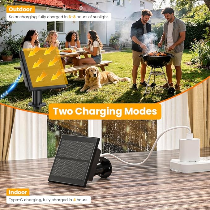 50FT Solar String Lights Outdoor Waterproof IP65 with USB-Charging , Solar Powered LED Patio Lights with 25+2 Shatterproof G40 Globe Bulbs, Hanging Lights for Outside Backyard Garden Bistro Gazebo