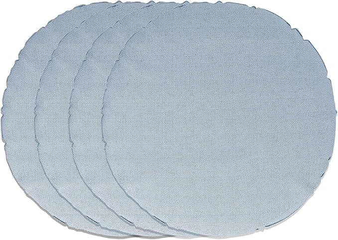Covers & all Round Pillow Cover, Weather & UV Resistant Water Repellant Protector for Pillows Home Office Living Room Decor Chair Sofa Couch, with Zippers (30" Diameter x 5" H, Sky Blue)