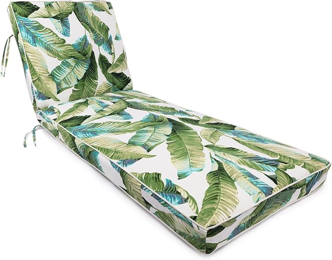 Sherry Kline Tropical Leaves Reversible Chaise Lounge