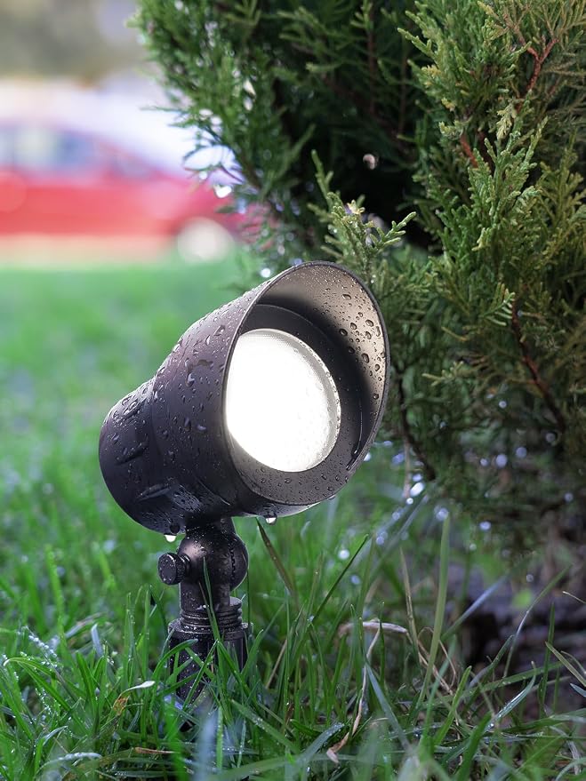 LEONLITE 6-Pack 5CCT 5W 12-24V Low Voltage LED Spotlight Oil Rubbed Bronze | 1800K2700K3000K4000K5000K, Landscape Pathway Lights Outdoor, CRI90, Aluminum Spot Lights for Garden, ETL, IP65 Waterproof
