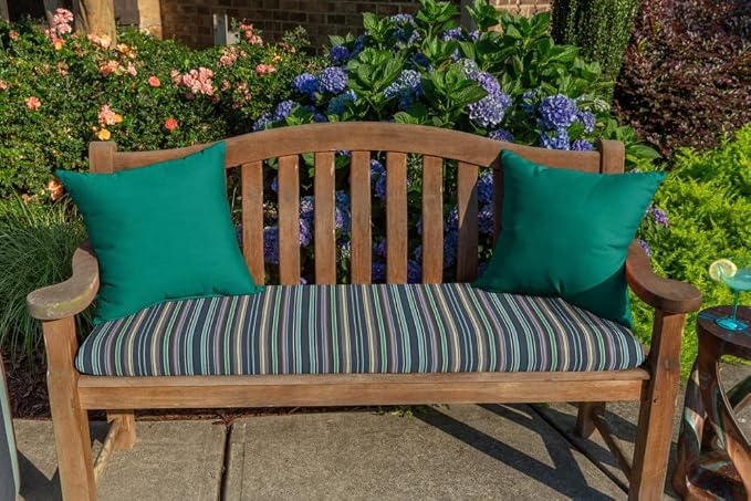 Sunbrella Outdoor Pillows for Patio Furniture - 20" W x 20" L x 6" T, Throw Pillow with Comfort, Style & Durability Designed for Outdoor Living - Made in The USA