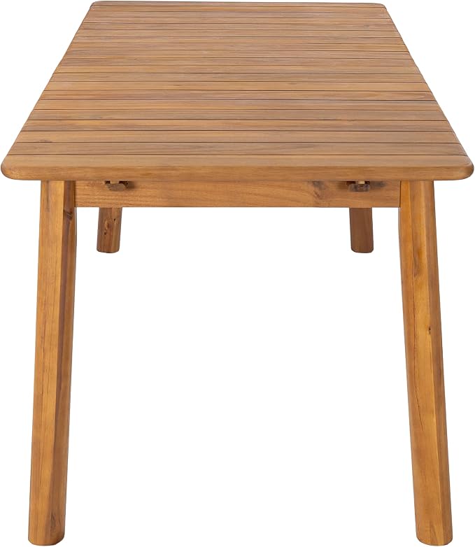 Christopher Knight Home Sky Acacia Wood Dining Table Set for 8, 9 Piece Patio Extendable Dining Table and Dining Chairs Set of 8 with Cushions & Rope Accents, Patio Furniture Set, Teak+Beige+Green