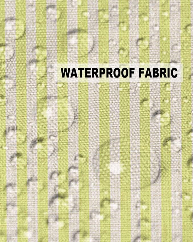 Outdoor Waterproof Throw Pillow Covers Set of 2 Yellow Stripes Pillowcases 16x16 Inches Linen Classic Vertical Striped Patio Decorative Pillows Cushion Case Patio Pillows for Couch Bed Chair Garden