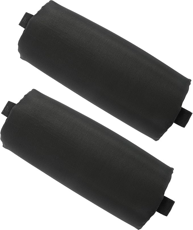 Lounge Chair Pillows with Strap 2 Pack Zero Gravity Chair Pillow Replacement 16.2" Long Neck Pillow for Recliner Outdoor Chaise Lounger Adirondack Patio Lawn Chairs, Black