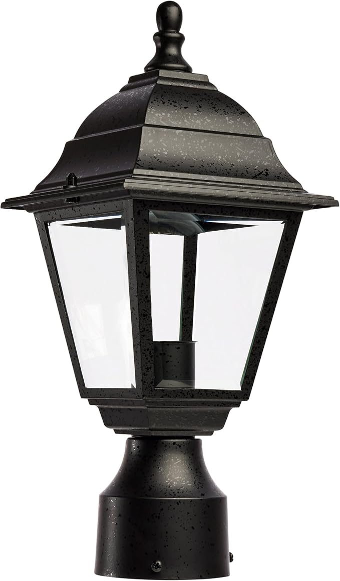 Nuvo Lighting 60/548 Outdoor Post Lantern, 14 x 6 Inches, 60 Watts/120 Volts (Black)