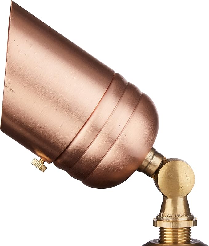 VOLT Fat Boy 12V Solid Copper Outdoor Spotlight | Lamp Ready Uplight for Low Voltage Landscape Lighting of Yard, Lawn, Garden, Patio, Trees & House