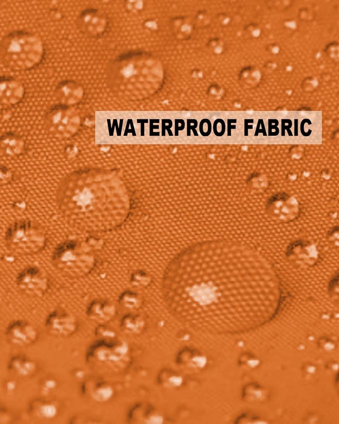 Outdoor Waterproof Pillow Covers for Patio Furniture Bright Orange Decorative Throw Pillow Cover Solid Color Pillowcases Set of 2 Cushion Case for Sofa Couch Chair Home Decor 16x16 inch x 2pcs