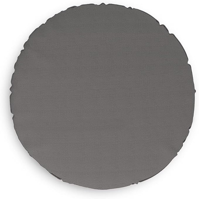 Covers & all Round Pillow Cover, Weather & UV Resistant Water Repellant Protector for Pillows Home Office Living Room Decor Chair Sofa Couch, with Zippers (48" Diameter x 5" H, Charcoal Grey)