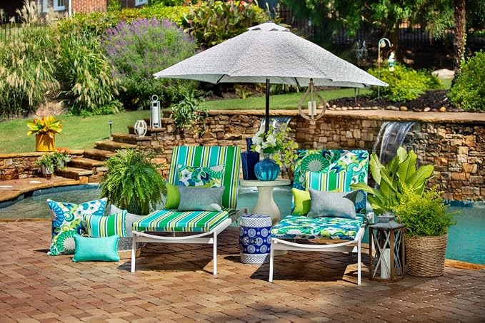 Pillow Perfect Tory Solid Indoor/Outdoor Small Throw Pillow Plush Fill, Weather and Fade Resistant, Small Throw - 16.5" x 16.5", Grey, 2 Count