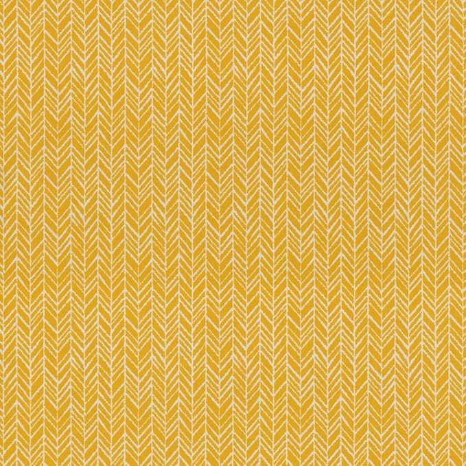 Pillow Perfect 686875 Outdoor/Indoor Herringbone Egg Yolk Throw Pillows, 16.5" x 16.5", Yellow, 2 Pack