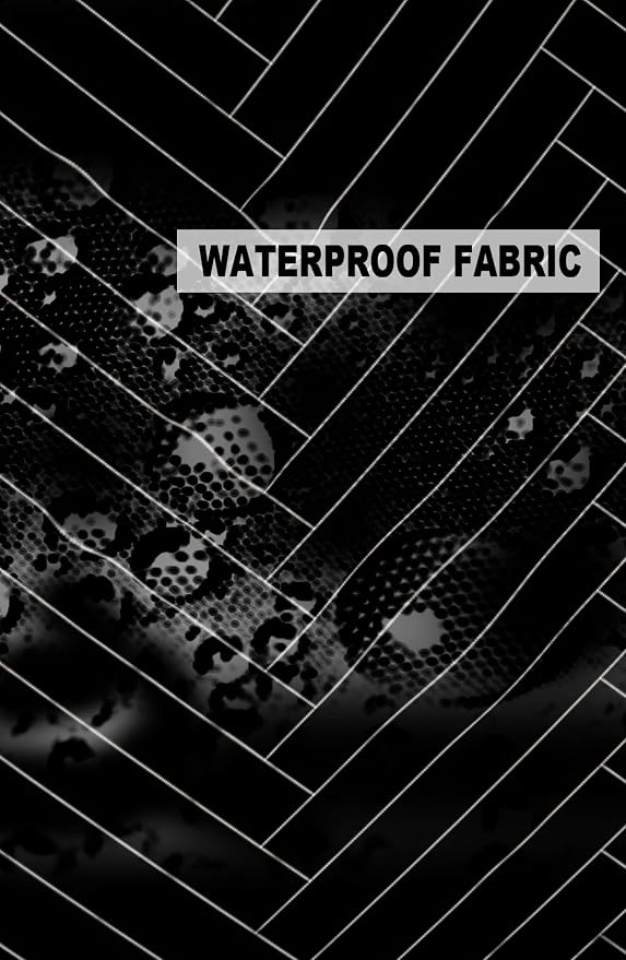 Outdoor Pillows 26x26 Waterproof Outdoor Pillow Covers, Modern Polyester Throw Pillow Covers Garden Cushion Decorative Case for Patio Couch Decoration Set of 2, Black Stripe Herringbone