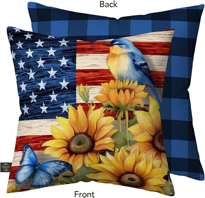 Briarwood Lane Summer Indoor/Outdoor Pillow 17x17 American Country for Summer Pillow