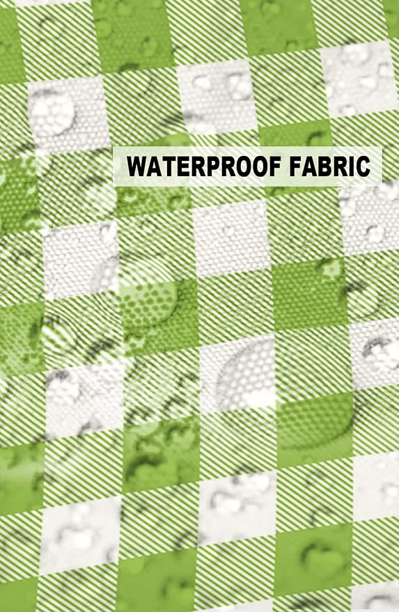 Outdoor Waterproof Throw Pillow Covers Set of 2 Sage Green Buffalo Check Plaid Pillowcases 20x20 Inches Farmhouse Style Patio Decorative Pillows Cushion Case Patio Pillows for Couch Bed Chair Garden