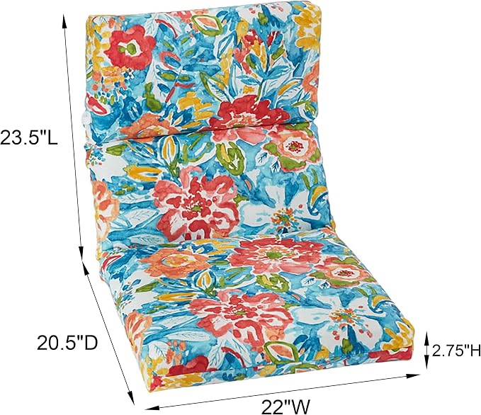 BrylaneHome Bh Performance Universal Chair Cushion - Willow