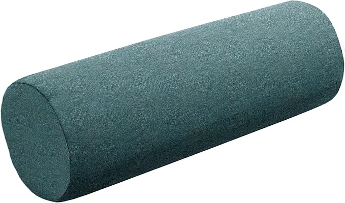 Cushion Source 20" x 6" Sunbrella Bolster Pillow, Indoor/Outdoor Decorative Support Pillow, Fade and Water Resistant, Sunbrella Elements Cast Lagoon