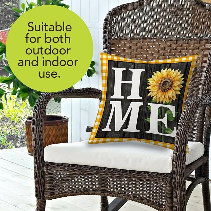 Briarwood Lane Summer Indoor/Outdoor Pillow 17x17 Sunflower Home for Summer Pillow